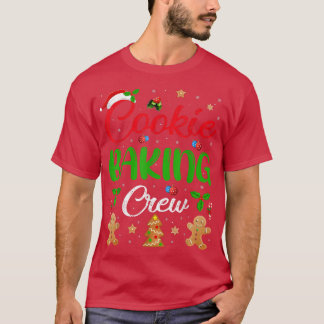 Cooking Lover Xmas Pajama Funny Cookie Baking Crew T Shirt