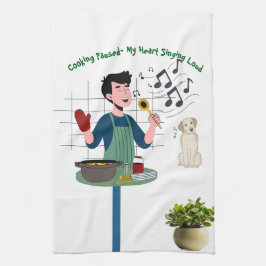 Cooking Singing Kökshandduk