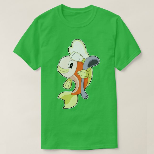 Cooking-sked för fiskkokning t shirt (Design framsida)