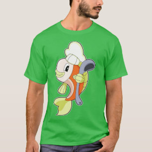 Cooking-sked för fiskkokning t shirt