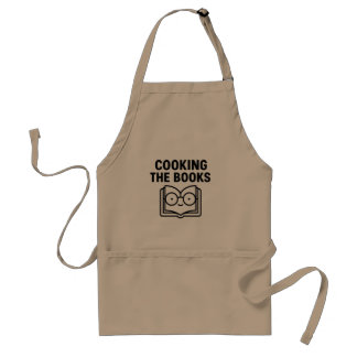 Cooking the Books - Funny Accounting Pun Apron Förkläde