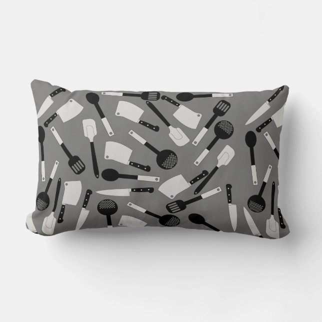 Cooking Utensils Mönster Lumbarkudde (Framsida)
