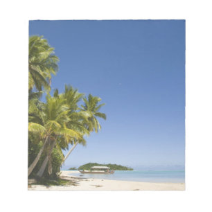 Cooköarna, Aitutaki. Polynesisk kanottur till Anteckningsblock