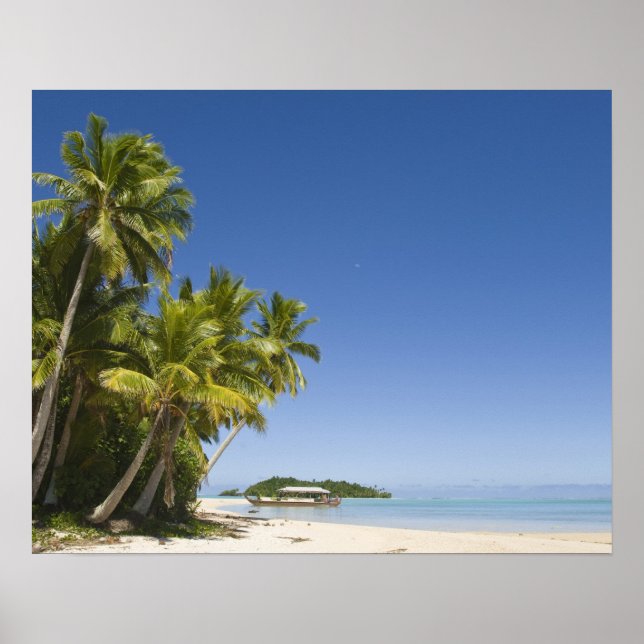 Cooköarna, Aitutaki. Polynesisk kanoturné till Poster (Framsidan)