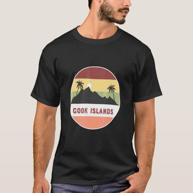 Cooköarna Berg och palmer T Shirt (Framsida)