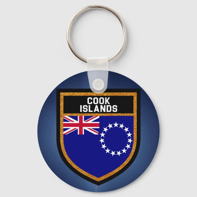 Cooköarna Flagga Nyckelring (Framsida)