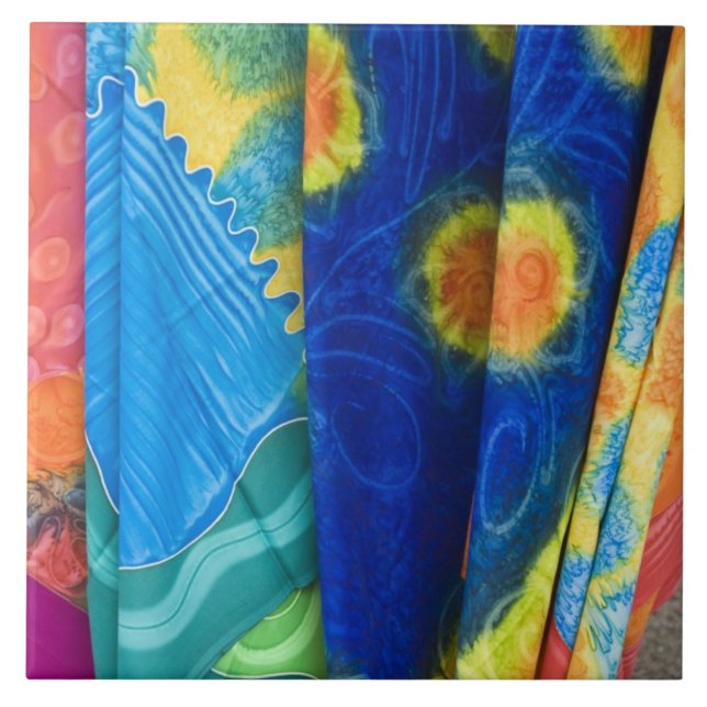 Cooköarna, Rarotonga. Batik trasa Punanga Nui Kakelplatta (Framsidan)