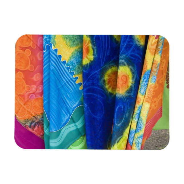 Cooköarna, Rarotonga. Batiktyg Punanga Nui Magnet (Horisontell)