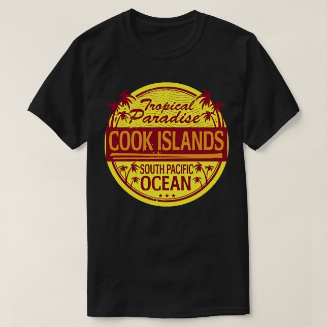 Cooköarna Tropical Paradise T Shirt (Design framsida)