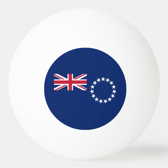 Cooköarnas flagga pingisboll (Framsidan)
