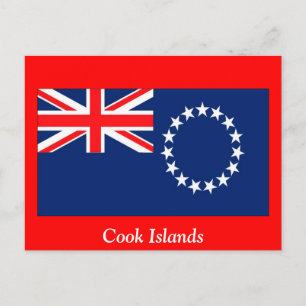 Cooköarnas flagga vykort