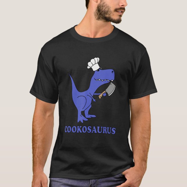 Cookosaurus Dino Dinosaur T Rex Cooking Cuisine Re T Shirt (Framsida)