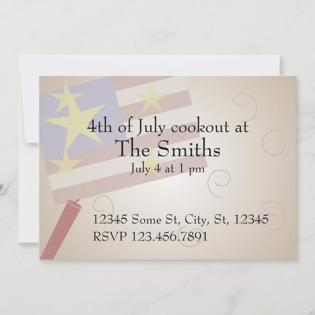 Cookout för flagga och brandsläckare (Framsida)