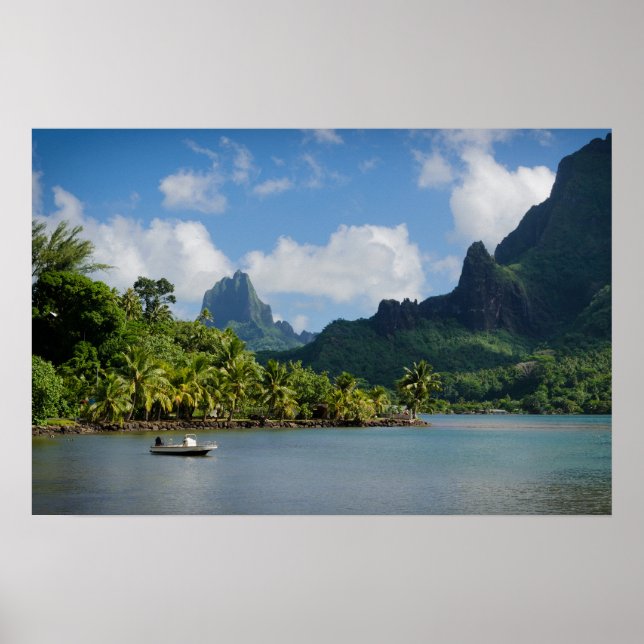 Cooks Bay, Moorea poster utskrift (Framsidan)