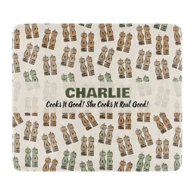 Cooks It Good Personalized Cutting Board (Framsidan)