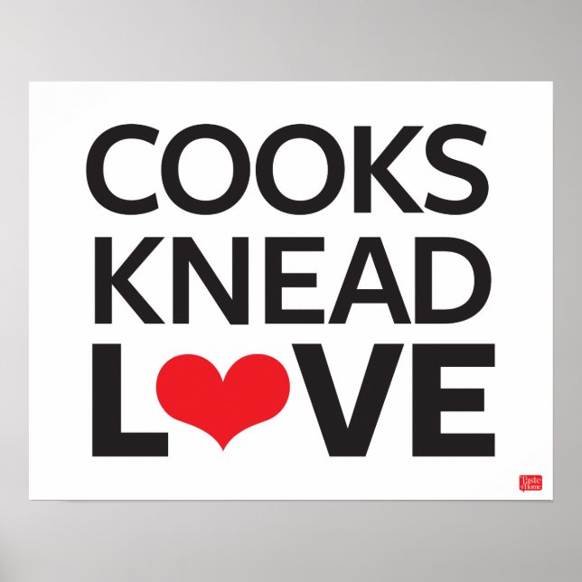 Cooks Knead Kärlek Poster (Framsidan)