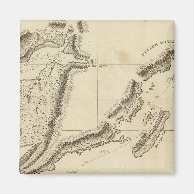 Cooks River, Alaska Magnet (Framsidan)