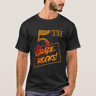 Cool 5th Grade Rocks  Teacher Back To School T Shirt