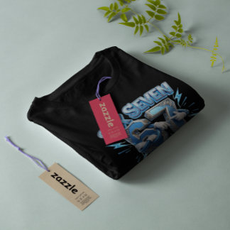 Cool 67 Meme Six Seven Blue Cartoon Characters T Shirt