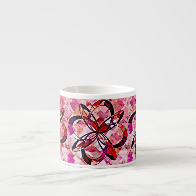 cool abstrakt design espressomugg (Framsidan)