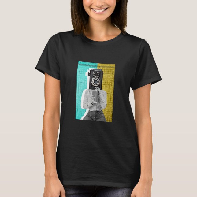 Cool abstrakt fotoidé illustration  Grafisk design T Shirt (Framsida)