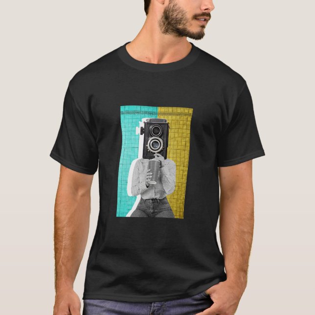 Cool abstrakt fotoidé illustration  Grafisk design T Shirt (Framsida)