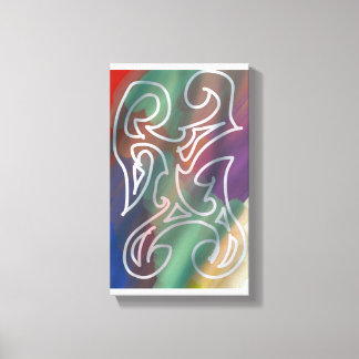 Cool abstrakt konst canvastryck