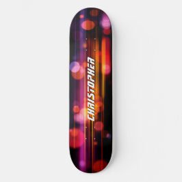 Cool abstrakt rörelse grafisk stil mini skateboard bräda 18,5 cm