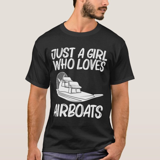 Cool Airboat Gift For Girls Mom Airboat Racing Air T Shirt (Framsida)