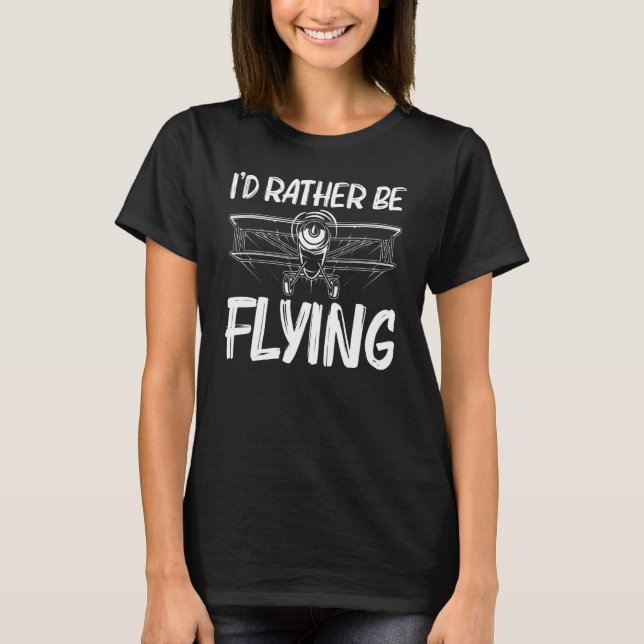 Cool Airplane For Men Women Airplane Pilot Aviatio T Shirt (Framsida)