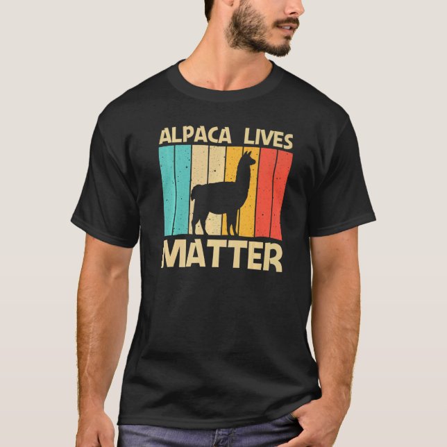 Cool Alpaca For Men Women Peruvian Animal Alpaca   T Shirt (Framsida)