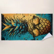 Cool Ananas med Solglasögon – Sommar Pop Art