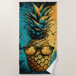 Cool Ananas med Solglasögon – Sommar Pop Art