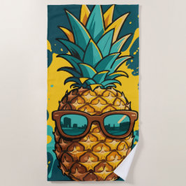 Cool Ananas med Solglasögon – Sommarstämning