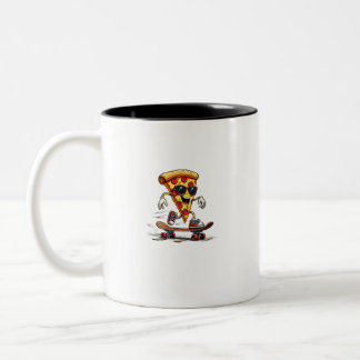 Cool and  Funny National Pizza Day: Laugh, Enjoy Två-Tonad Mugg