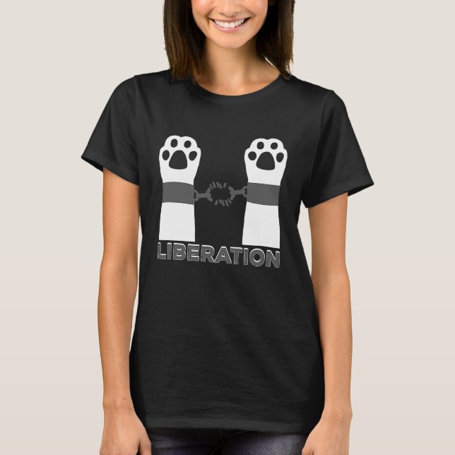 Cool Animal Liberation Free Animals Soldiers T Shirt (Framsida)