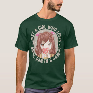 Cool Anime T-shirt Anime Ramen Och Videospel Entus