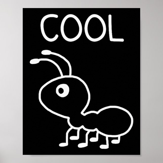 Cool Ant, Puns, Roligt, Skämt, Sarksatisk  Poster (Framsidan)