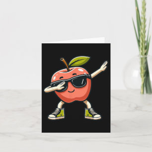 Cool Apple Art för män kvinnor barn äppelplockning Kort