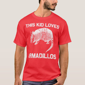 Cool Armadillo For Kids Boys Giant Pink Fairy Band T Shirt