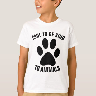 COOL ATT VARA SNÄLL MOT DJUR T-shirts för barn