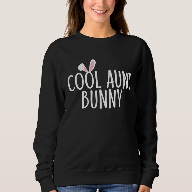 Cool Aunt Bunny Family Rabbit  Matching Couple Eas T Shirt (Framsida)