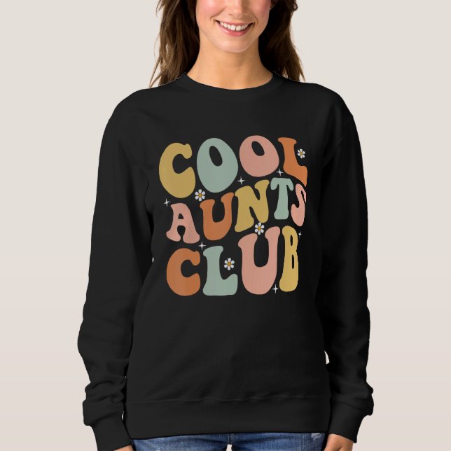 Cool Aunt Club Mothers Day For Auntie  Family Matc T Shirt (Framsida)