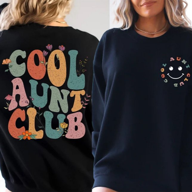 Cool Aunts Club Blommig Tröja (Skapare uppladdad)