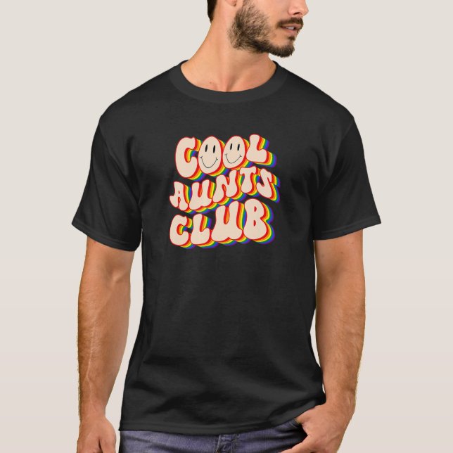 Cool Aunts Club LGBTQ Pride Gay Pride Rainbow LGBT T Shirt (Framsida)