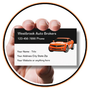 Cool Auto Broker moderna visitkortsmallar Visitkort