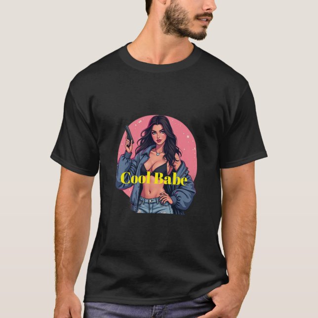 Cool Babe T Shirt (Framsida)