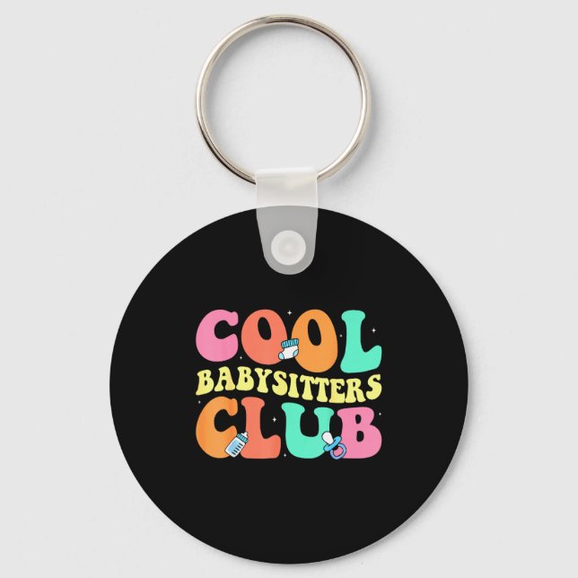 Cool Babysitters Club - Groovy Design Babysitter B Nyckelring (Framsida)