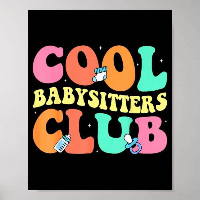 Cool Babysitters Club - Groovy Design Babysitter B Poster (Framsidan)