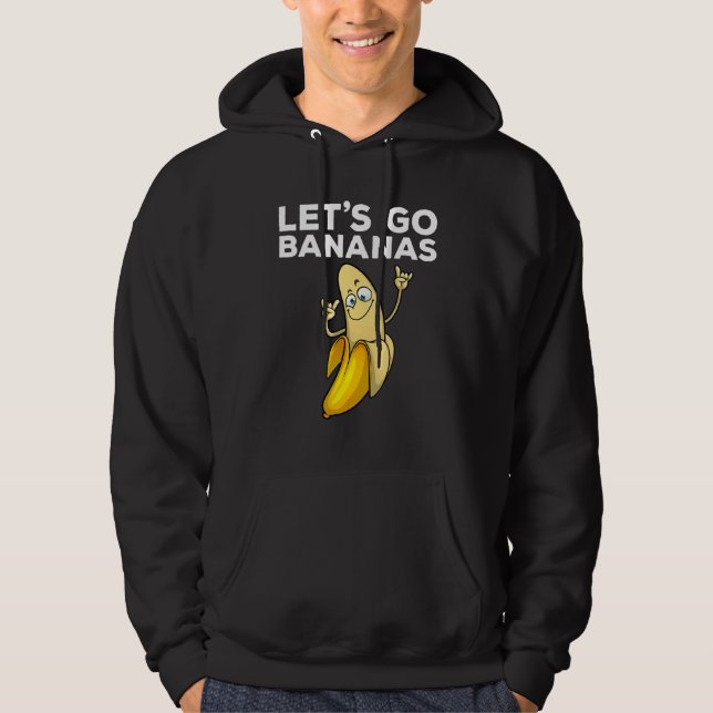 Cool Banana For Men Women Kids Banana  Tropical Fr Hoodie (Framsida)